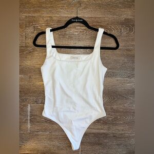 Aritzia White Contour Bodysuit
